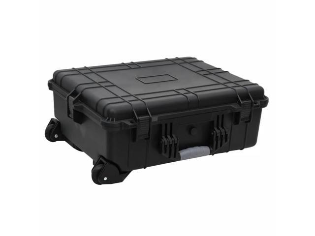 vidaXL Wheeled Flight Case Black 24.8'x19.7'x9.1' PP