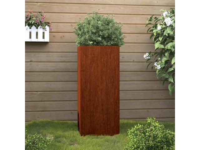 vidaXL Planter Rusty Corten steel Medium Decorative Inlays Planter