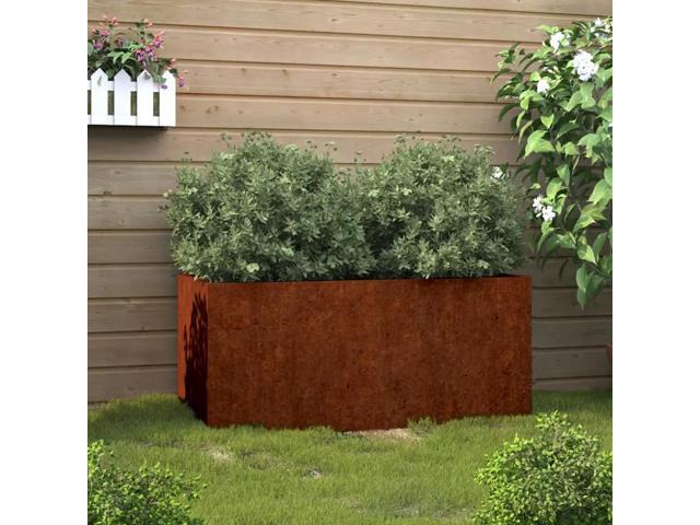 vidaXL Planter Rusty Corten steel Medium Durable Corten Steel Planter
