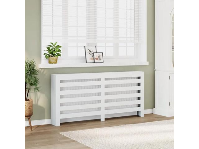 vidaXL Radiator Cover White 68.9x7.9x32.3' Engineered Wood