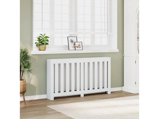 vidaXL Radiator Cover White 58.7x7.9x32.3' Engineered Wood