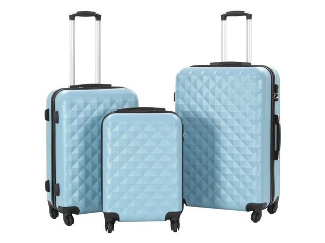 vidaXL Hardcase Trolley Set 3 pcs Blue ABS