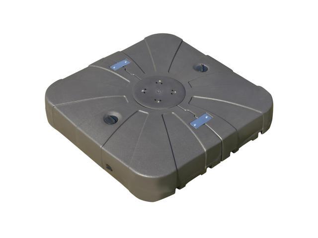 Aosom Square Cantilever Patio Umbrella Base with 4 Wheels for Easy Moving, Heavy Duty Umbrella Stand Weight, 330 lb Capacity Sand or 286 lb...