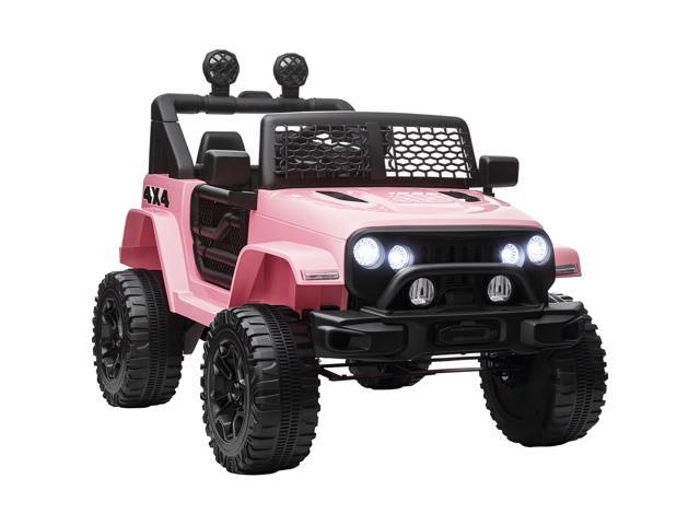 AosomAosom 12V Kids Ride On Truck with Parent Remote Control, Battery Powered Electric Car with Spring Suspension, Adjustable Speed, LED Lights and...