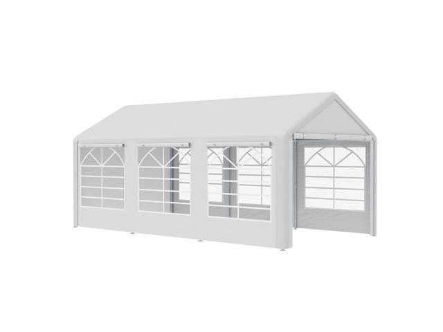 Aosom 10' x 20' Heavy Duty Party Tent & Carport with Removable Sidewalls and Double Doors, Large Canopy Tent, Sun Shade Shelter, for Parties,...