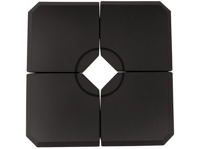 Aosom 4-Piece Heavy Duty Cantilever Offset Umbrella Stand Base Weight, 264 lb. Capacity, Easy to Fill with Water or Sand