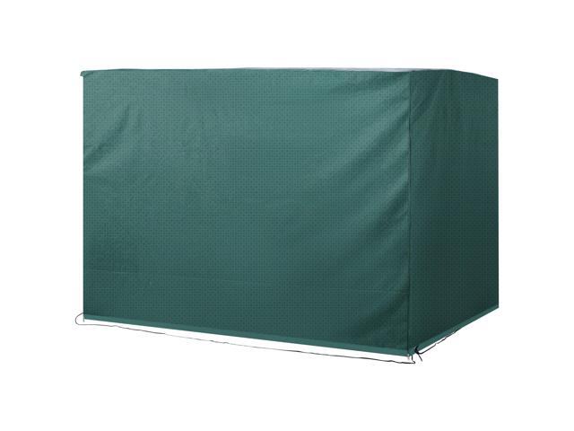 Aosom 3-Seater Patio Swing Cover, Outdoor Garden Furniture Protection Hammock Cover Waterproof 85' X 61' X 59', Dark Green