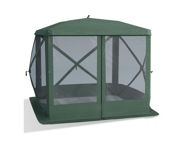 Aosom Pop Up Camping Canopy Gazebo Screen Shelter Tent with Single Person Easy Set-Up, Ventilating Mesh, Portable Carry Bag for Outdoor Camping...