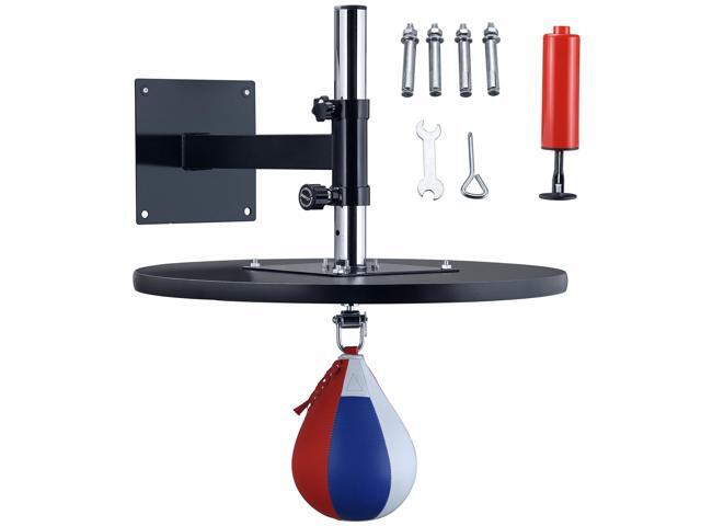 AosomSoozier Speed Bag Boxing Punching Bag Wall Mount Height Adjustable, MMA, Martial Arts, and Boxing Equipment for Training at Home, Heavy-Duty...