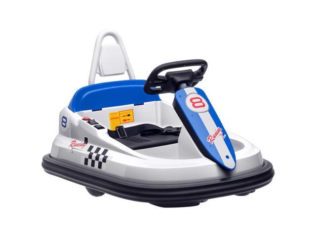 AosomAosom Bumper Car for Kids, 360Â° Rotation 6V Electric Ride On Bumper, White