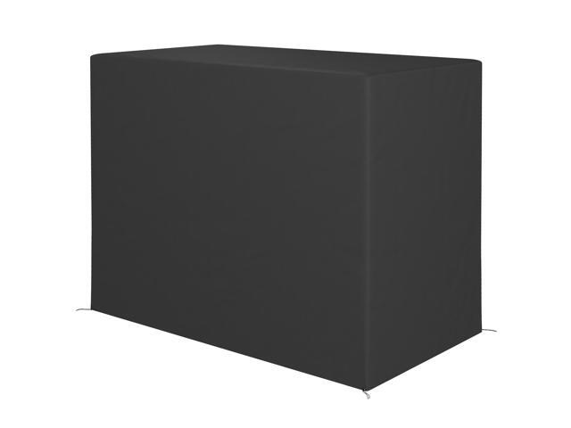 Aosom 600D Oxford 3-Seater Patio Swing Cover Outdoor Swing Chair Cover Rain Protection Waterproof Anti-UV, Dark Gray