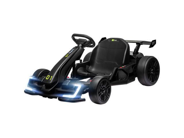 AosomAosom 24V 7.5 MPH Electric Go Kart with Adjustable Seat, Slow Start, Black