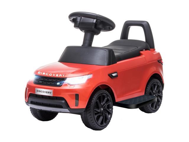 AosomQaba 2 in 1 Land Rover Licensed 6V Ride on Car Sliding Car Battery Powered Electric Car w/ Headlights Music Horn, Red