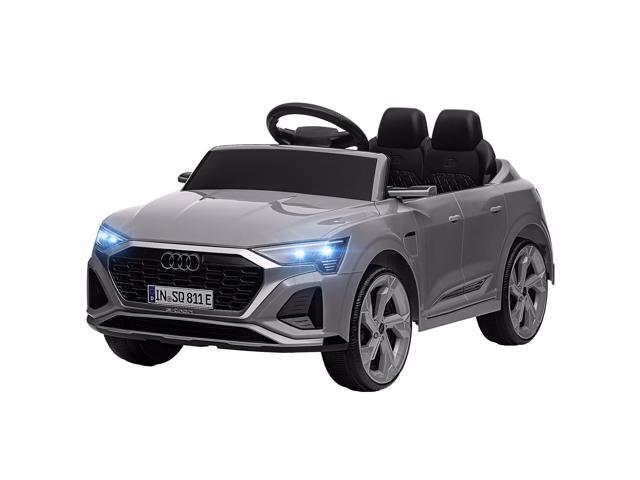 AosomQaba Audi Q8 e-tron Sportback Licensed 12V Battery Powered Kids Electric Car w/ Spring Suspension, Soft Start, Gray