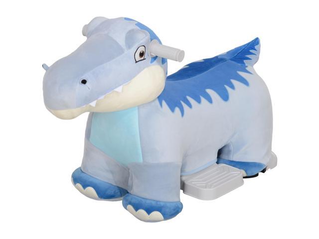 AosomQaba 6V Kids Electric Ride on Animal Tyrannosaurus with Music Forward for Aged 18-36 Months, Blue