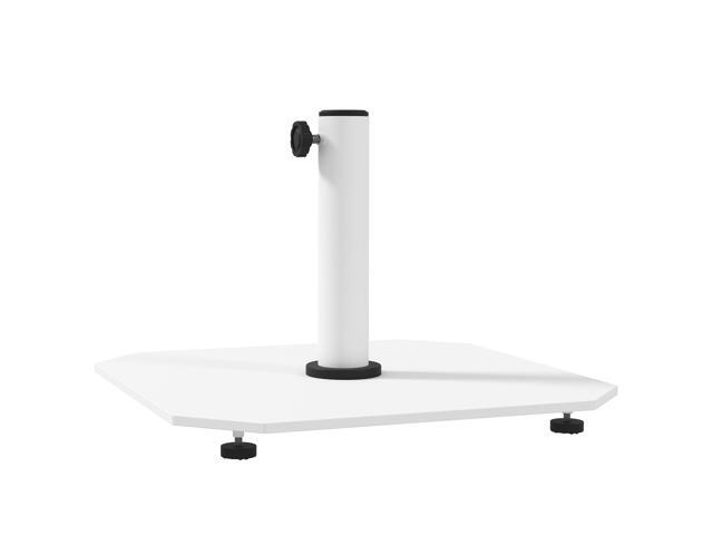 Aosom Square Patio Umbrella Base, 41 lbs Metal Umbrella Stand Base with Adjustable Foot Pads, Heavy Duty Patio Umbrella Holder for 1.3'/1.5'/1.9'...