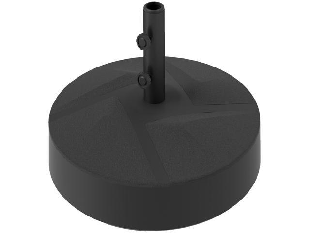 Aosom Patio Umbrella Base Holder, Heavy Duty Outdoor Umbrella Stand Base, Filled Up to 66lbs with Stand or 55lbs with Water for Garden, Poolside,...
