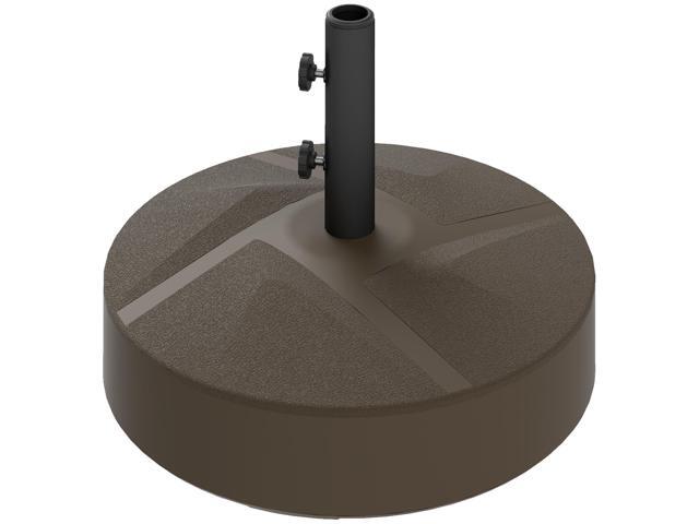Aosom Patio Umbrella Base Holder, Heavy Duty Outdoor Umbrella Stand Base, Filled Up to 66lbs with Stand or 55lbs with Water for Garden, Poolside,...