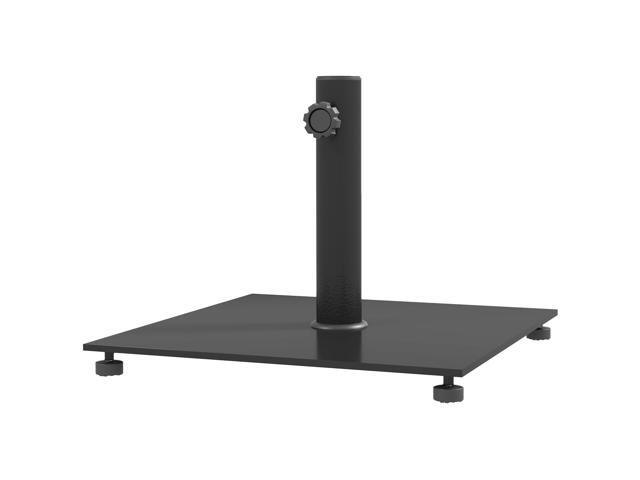 Aosom Square Patio Umbrella Base, 29 lbs Metal Umbrella Stand Base with Adjustable Foot Pads, Heavy Duty Patio Umbrella Holder for 1.5'/1.9'...