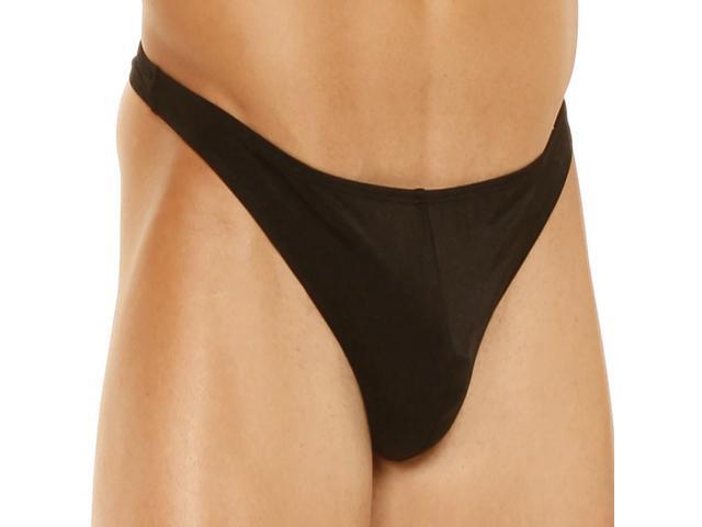 Elegant Moments Mens Lycra thong, 87% Polyester, 13% Spandex Thong Menswear, 87% Polyester, 13% Spandex, Leopard, L