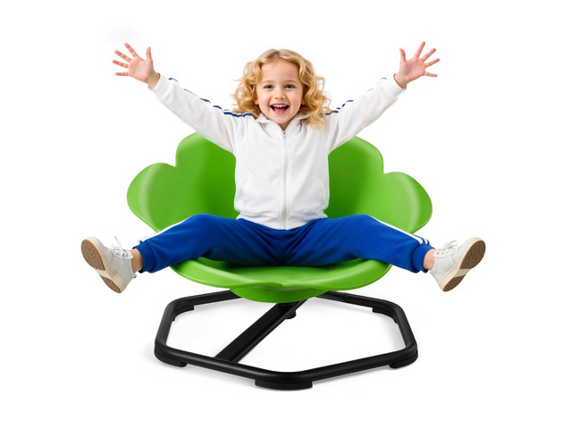 VEVOR Kids Swivel Chair, 220 lbs Capacity, Cylinder Shape Sensory Spinning Chair, Autistic Kids Sensory Toy Seat with Non-Slip Metal Base, Toddler...