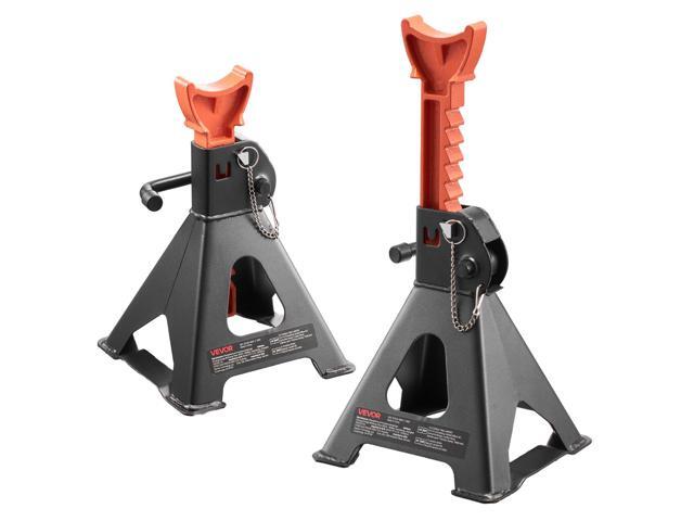VEVOR Jack Stands, 3 Ton (6,600 lbs) Capacity, 10.8-16.3 in Adjustable Height, Heavy Duty Steel Jack Auto Stands with Double Locking, for Lifting...