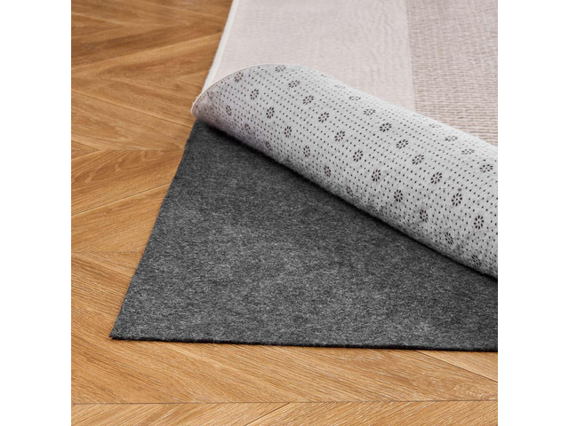 VEVOR Rug Pad 8 x 10 ft, Non-slip Carpet Area Pad, Rug Mat Padding with Dual Surface Felt Cushion & Rubber Gripper, Hardwood Floor Protection for...
