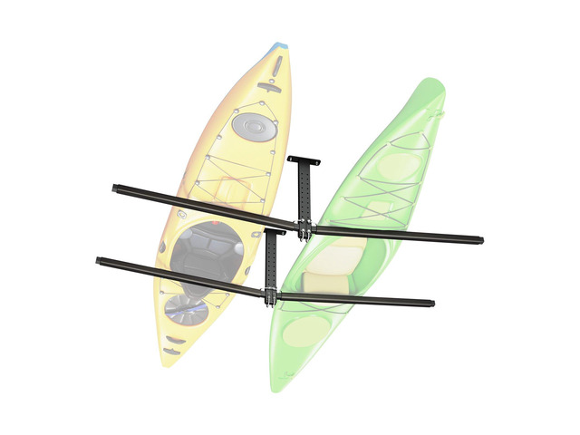 VEVOR Kayak Storage Rack for 2 Kayaks, Holds Up to 250 lbs, Heavy Duty Adjustable Ceiling Rack for Garage Ceiling Mount, Overhead Garage Storage...