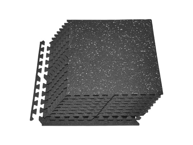 VEVOR Puzzle Exercise Mat, 12 PCS Fitness Equipment Mats, 24 x 24 x 0.4 in, High-Density EVA Foam Mats Set, Interlocking Rubber Soft Tiles,...
