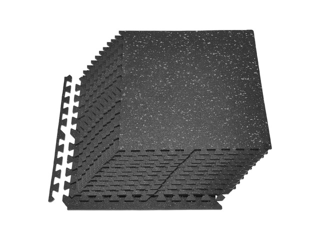 VEVOR Puzzle Exercise Mat, 24 PCS Fitness Equipment Mats, 24 x 24 x 0.4 in, High-Density EVA Foam Mats Set, Interlocking Rubber Soft Tiles,...