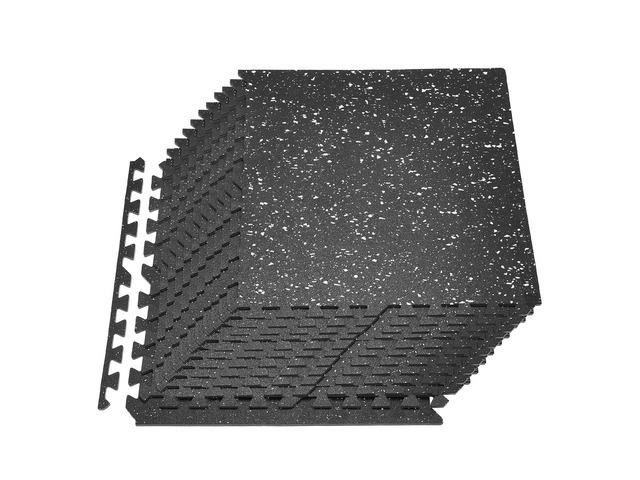 VEVOR Puzzle Exercise Mat, 24 PCS Fitness Equipment Mats, 24 x 24 x 0.4 in, High-Density EVA Foam Mats Set, Interlocking Rubber Soft Tiles,...