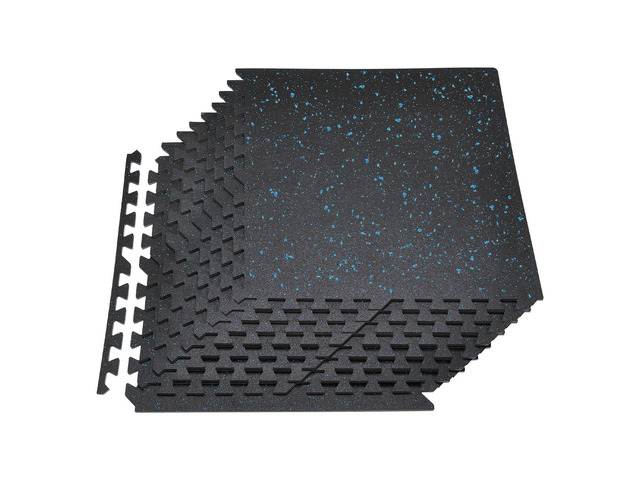 VEVOR Puzzle Exercise Mat, 24 PCS Fitness Equipment Mats, 24 x 24 x 0.4 in, High-Density EVA Foam Mats Set, Interlocking Rubber Soft Tiles,...