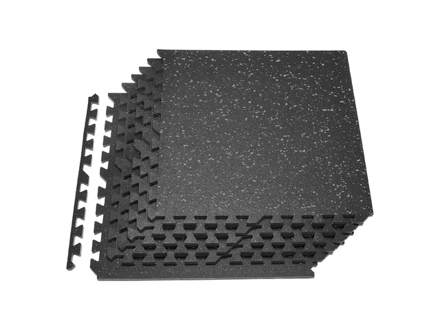 VEVOR Puzzle Exercise Mat, 6 PCS Fitness Equipment Mats, 24 x 24 x 0.56 in, High-Density EVA Foam Mats Set, Interlocking Rubber Soft Tiles,...