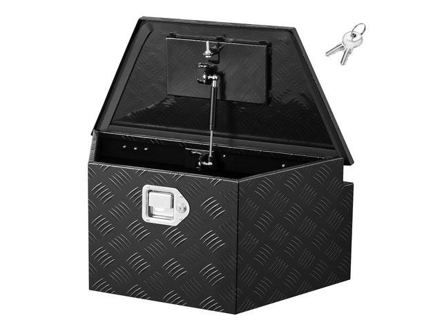VEVOR Trailer Tongue Box, 26' x 13' x 12' Aluminum Trailer Tongue Tool Box, Heavy Duty Storage Organizer with Lock and Keys, Utility Tool Chest for...