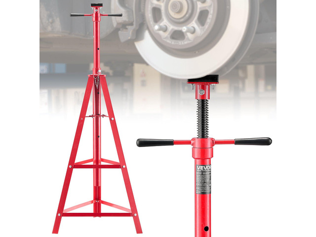 VEVOR Under Hoist Tripod Stand, 2 Ton (4409 lbs) Capacity High Lift Jack Stand Reach Underhoist Support, Lifting from 47.24' to 84.65', 4-Level...