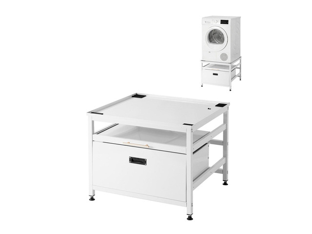 VEVOR Laundry Pedestal, 23 in Height, 29 x 29 in Washer and Dryer Pedestals with Pull-out Tray and Storage Space, 700 lbs Load Capacity, Non-Slip...