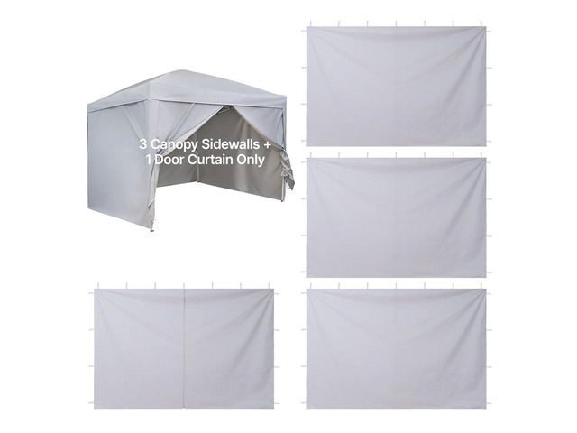 VEVOR Canopy Sidewalls, Fit for 10 x 10 ft Pop Up Canopy Tent, Tent Side Walls with Waterproof and Sunlight Protection Layer for Outdoor Event...
