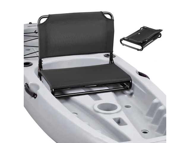 VEVOR Kayak Seat, Folding Kayak Seat with Comfortable Back Support, Aluminum Alloy Frame & 600D Oxford Fabric, Easy Assembly for Paddling, Fishing...