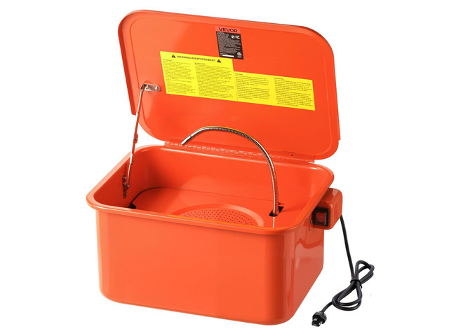VEVOR Parts Washer 5-Gallon, 3.5 Gallon Solvent Capacity, 0.4 Gallon per Minute Max Pump Output, Portable Steel Automotive Parts Cleaner with...