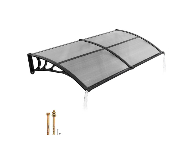 VEVOR Awnings for Door Entrance, 38 x 78 in, Exterior Front Door Window Awnings with Drainage & ABS Bracket, Rain Snow Sun Protection, Overhang...