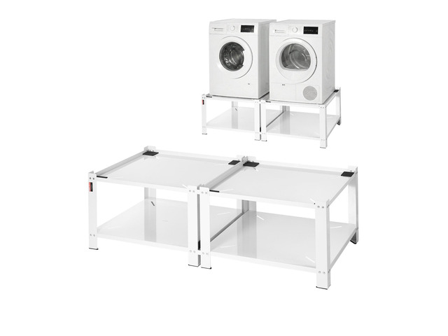 VEVOR Laundry Pedestal, 16.1 in Height, 27.5 x 27.5 in Washer and Dryer Pedestals with Storage Shelf, 700 lbs Load Capacity, Non-Slip Feet, Washing...