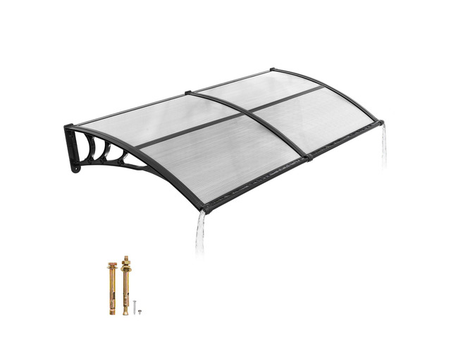VEVOR Awnings for Door Entrance, 38 x 78 in, Exterior Front Door Window Awnings with Drainage & ABS Bracket, Rain Snow Sun Protection, Overhang...