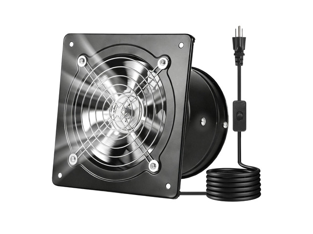 VEVOR 6 Inch Exhaust Fan, 308 CFM High Velocity Wall Mount Vent Fan with On/Off Control, Low Consumption, Portable Ventilation Extractor for...