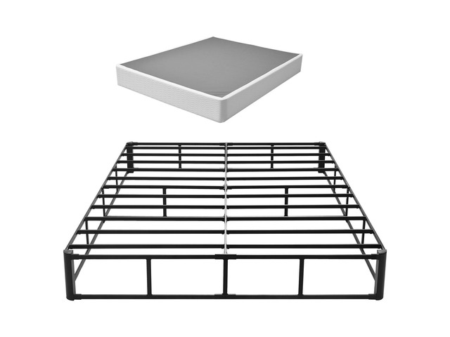 VEVOR Box Spring, Queen Size Bed Frame with Washable Fabric Cloth, Heavy Duty Metal Frame for Queen Bed, 9.1 in Mattress Foundation, 3500 lbs Max...