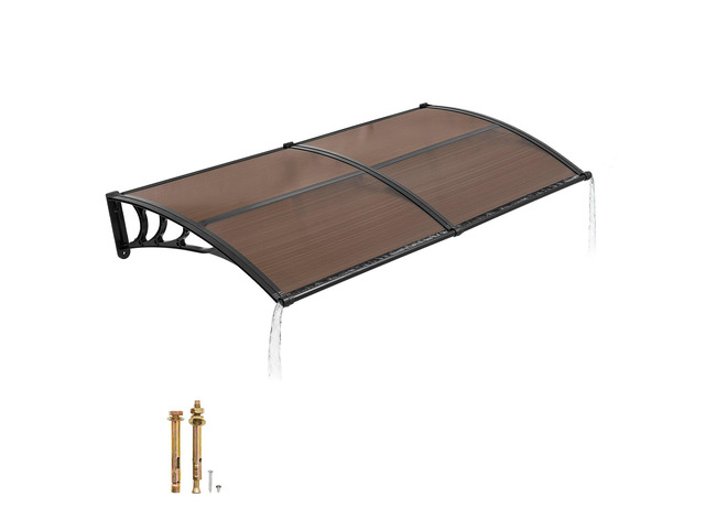 VEVOR Awnings for Door Entrance, 38 x 78 in, Exterior Front Door Window Awnings with Drainage & Metal Bracket, Rain Snow Sun Protection, Overhang...