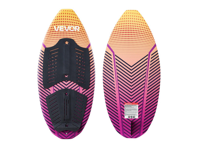 VEVOR 45-Inch Wakesurf Board, Wake Surfing Board with EPS Foam Core & EVA Non-Slip Pad, UV-Resistant Wakesurfing Boards for Youth Up to 110 lbs