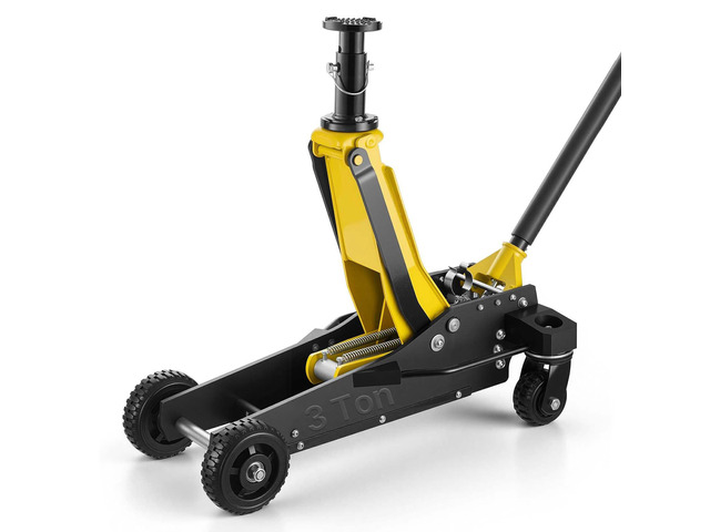 VEVOR Floor Jack, 3 Ton (6614 lbs) Capacity, Aluminum & Steel Racing Floor Jack with Dual Pistons Quick Lift Pump & Extension Post, Hydraulic...