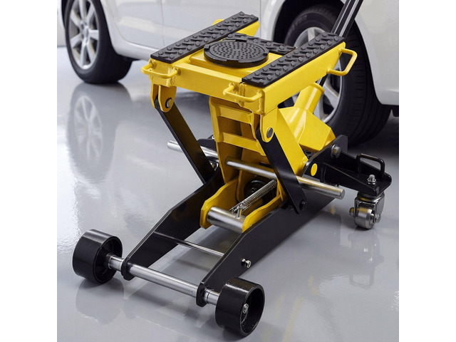 VEVOR Low Profile Floor Jack, 2 Ton (4409 lbs) Capacity, Steel Racing Floor Jack with Single Piston Quick Lift Pump, Hydraulic Trolley Car Lift for...