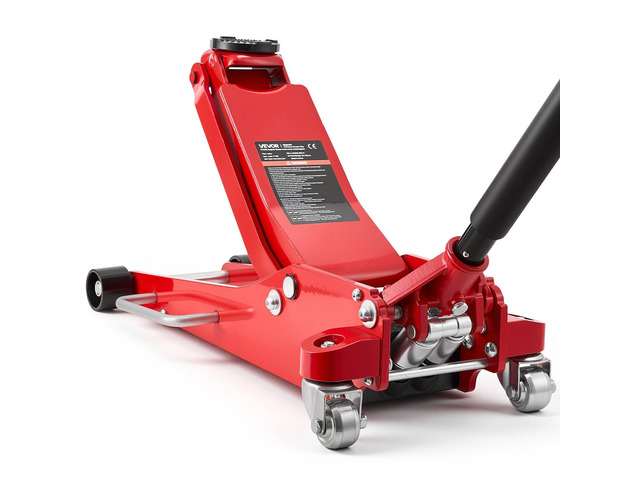 VEVOR Low Profile Floor Jack, 3 Ton (6614 lbs) Capacity, Aluminum Racing Floor Jack with Dual Pistons Quick Lift Pump, Hydraulic Trolley Car Lift...