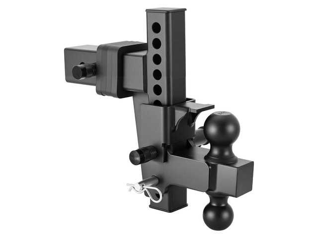 VEVOR Adjustable Trailer Hitch, Fit 2.5 Inch Receiver, Trailer Hitch Mount with 2 Inch & 2-5/16 Inch Balls, 21000 lbs GTW, 9 Inch Drop, Towing Ball...